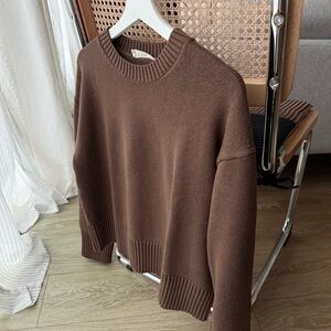 The Boxy Sweater in Everyday Cotton - Cocoa